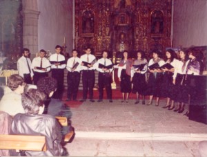 Primeras fotos del coro en 1991