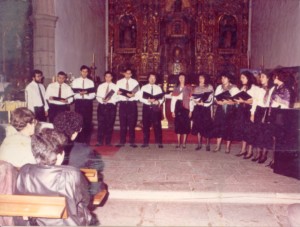 Primeras fotos del coro en 1991