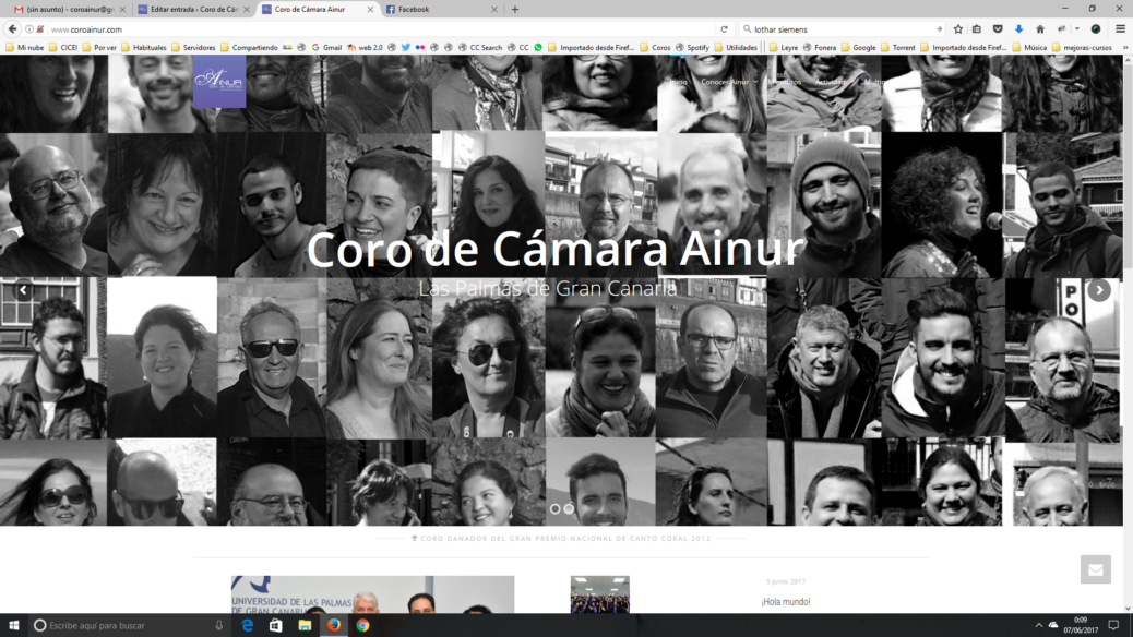 Nueva web del Coro de Cámara Ainur