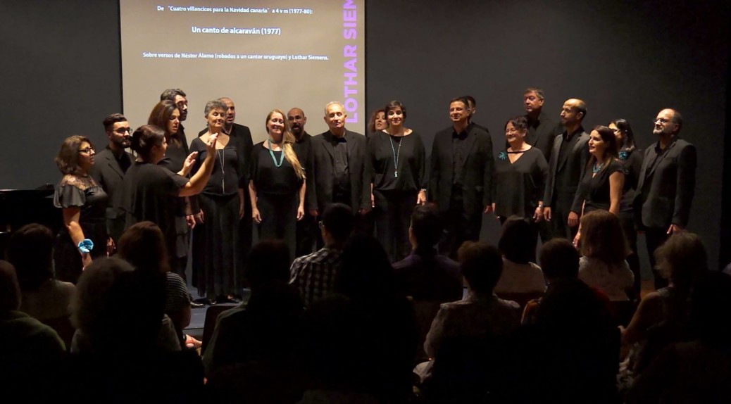 Foto de familia del Homenaje que hizo Promuscan a Lothar Siemens