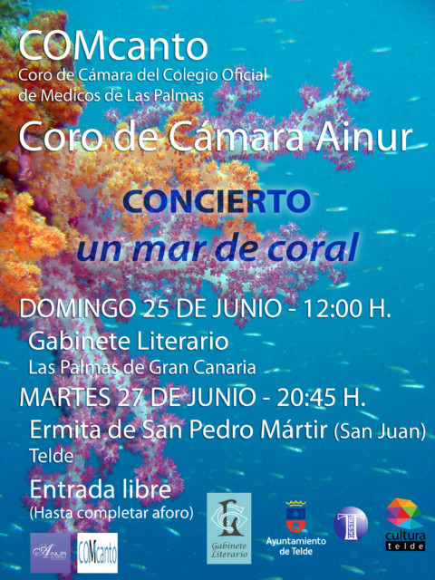 Cartel Concierto “Un mar de coral”