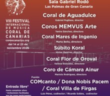 Participamos y coorganizamos una nueva edición del Festival Internacional de Música Coral de Canarias