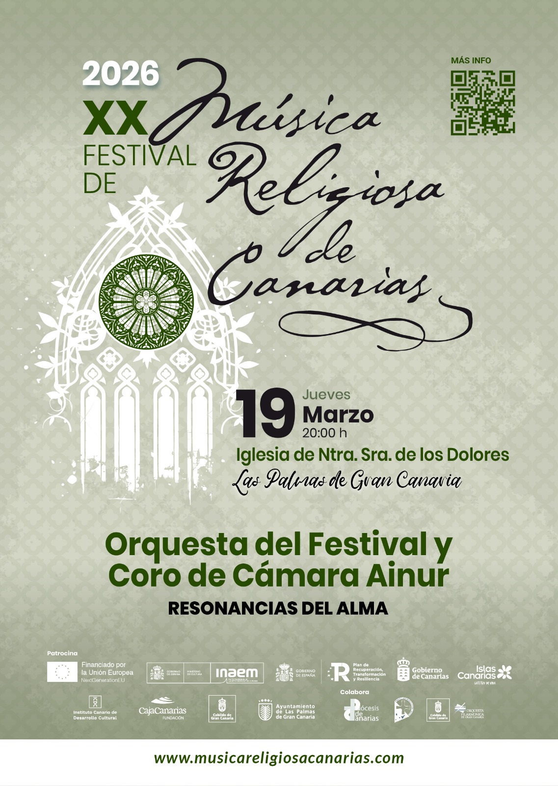 Requiem, op. 48 de Gabriel Fauré, en versión para orquesta de cámara, coro mixto, soprano y barítono solistas, la obra más célebre de su compositor y que constituye una de las expresiones más puras de la esperanza cristiana. En esta versión de cámara, el Requiem contará con las voces solistas de Alexandra Flood (soprano) y Paul Armin Edelmann (barítono), junto al Coro de Cámara Ainur -dirigido por Mariola Rodríguez- y la Orquesta del Festival, bajo la dirección de Gregorio Gutiérrez.